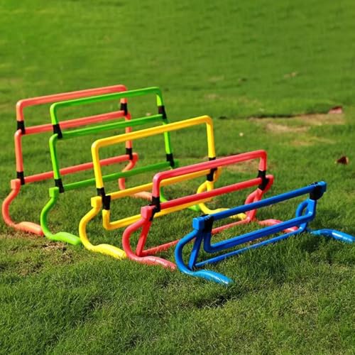 5Pcs Agility Training Hurdles Adjustable Speed Obstacles for Football Soccer Basketball Running Games