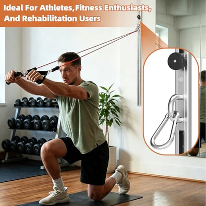Adjustable Resistance Band Wall Mount System（2PCS,Resistance Band Wall Anchor for Home Gym, Ideal for Strength Training, Physical Therapy & Rehab Training