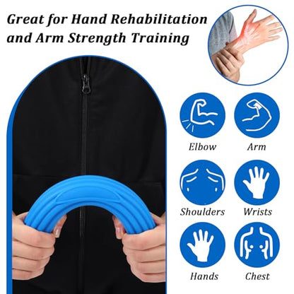 4PCS Flex Therapy Bars, Tennis Elbow Therapy Bar, Physical Resistance Bar for Golfers Elbow Tendinitis Wrist Forearms Pain Relieve, Twist Bars Hand Strengthening Devices to Improve Grip