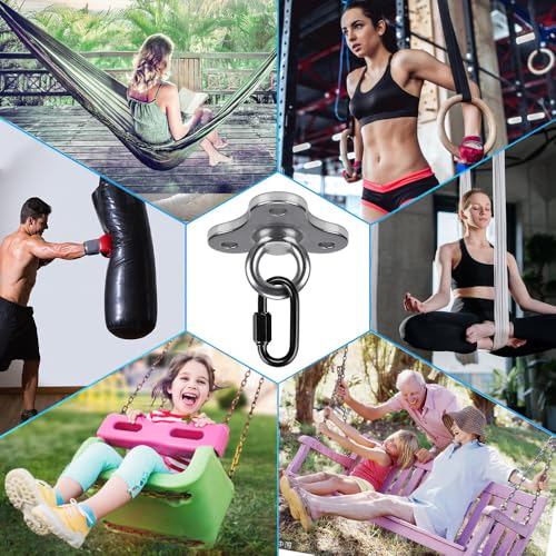 Dolibest Ceiling Anchor Mount for Yoga Swing Suspension, Resistance Band Wall Anchor, Body Weight Strength Training Systems, 2000LB Capacity, Stainless Steel,1PCS