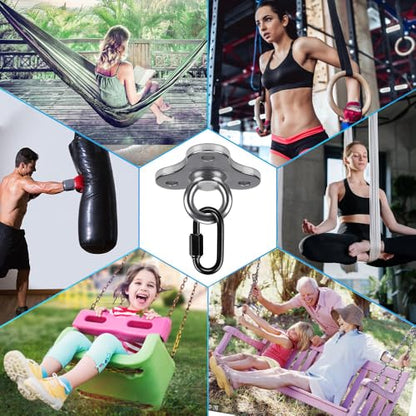 Dolibest Ceiling Anchor Mount for Yoga Swing Suspension, Resistance Band Wall Anchor, Body Weight Strength Training Systems, 2000LB Capacity, Stainless Steel,1PCS