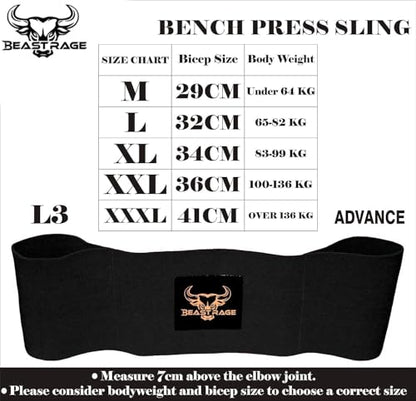 Fitness Bench Press Strength Band, Adjustable Weightlifting Slingshot Blaster,Weight Lifting Resistance Band, Bench Press Slingshot for Elbow Fitness,Chest Builder,Powerlifting - color: Navy, size: Medium