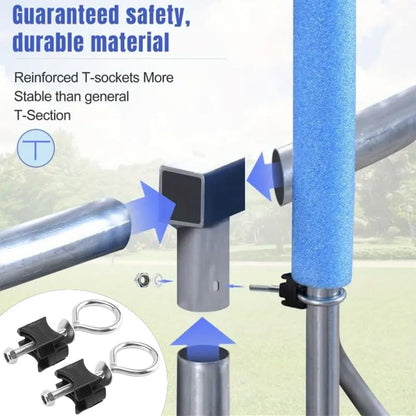 6 Pack Trampoline Screws and Bolts Replacement Trampoline Poles Mount Screw for Kids Trampoline Leg Feet Connection Mini Trampoline with Safety Enclosure Mini Fitness Rebounder Trampolines