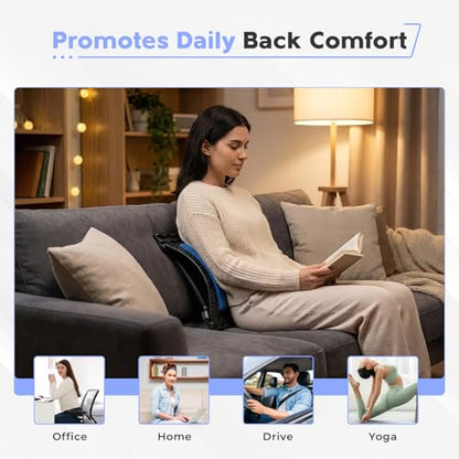YOLLO Lower Back Stretcher 2 Pack, 4-Level Lumbar Support Board, Back Cracker