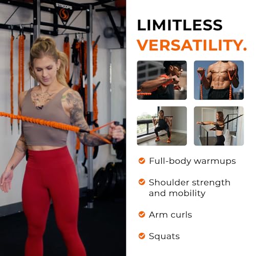 Cuff Performance Slastix Resistance Bands | Safety Sleeve Exercise Bands for Strength Training, Full Body Workouts for Home and Gym Fitness - size: Very Heavy