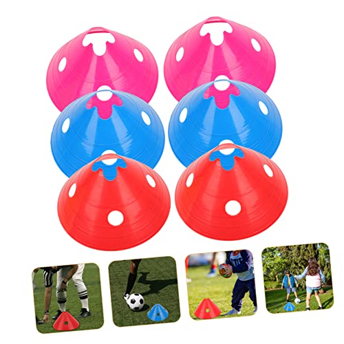 6pcs Football Training Hurdles Plastic Flexibility Agility Racks for Outdoor Sports for Boys and Girls and Athletes Coordination and Speed Training