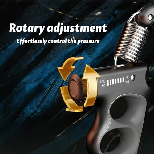 Grip Strength Trainer, Forearm Exerciser with Adjustable Resistance 11-220Lbs(5-100KG),Hand Gripper Strengthener,Hand Strength