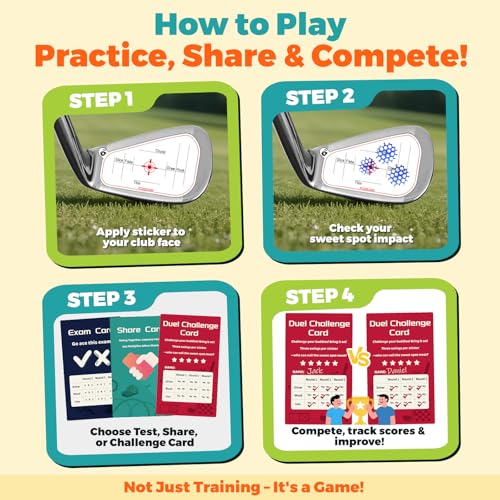 Golf Impact Tape, Golf Training Aid for Instant Impact Feedback - style: 150PC-Left-Handed Stickers