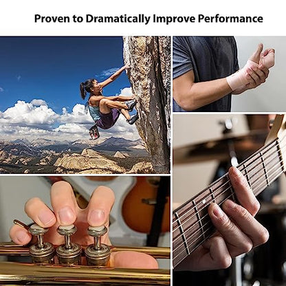 Finger Strengthener Grip, Finger Exerciser & Hand Strengthener, Workout Equipment for Musician, Rock Climbing and Therapy, Hand strengthening rehab - 2 Pack - color: Medium & Heavy