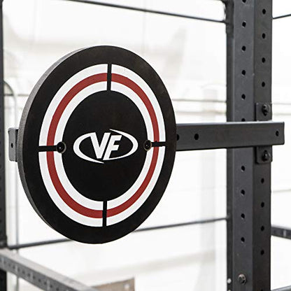 Valor Fitness Wall Ball Target with Extension - 14 in Rig Power Cage Attachments for Strength Endurance Arm Triceps Biceps Workouts RG-12