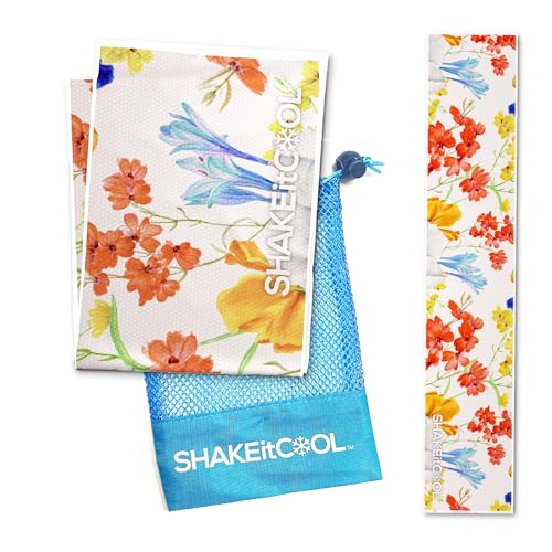 Original Cooling Towel – Be Cool in Style - Heat Relief, Soft, Lightweight, Sun Protection, Easy Clean - Perfect for Biking, Running, Yoga, Gym, Gardening - Flower - color: Flower