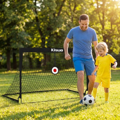 Soccer Goal, Kids Soccer Goals for Backyard Set of 2, 4 x 3ft Soccer Net Training Equipment, Pop Up Toddler Soccer Goal for Outdoor Indoor Sports Games