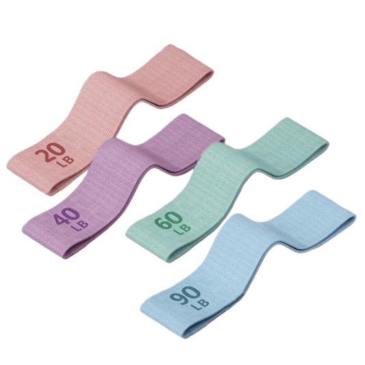 Tribe Lifting Fabric Resistance Bands for Glutes & Legs | 4 Fabric Workout Bands Set | Thick Booty Bands for Squats, Lunges, Hip Training, Physical Therapy & Home Workouts