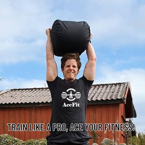 Acefit Training Sandbag for Working Out| Heavy Duty Workout Sandbags| Weights Sand Bags for Training, Exercise| Military Conditioning, Fitness, Cross-Training & Strength Training - size: 200 LB