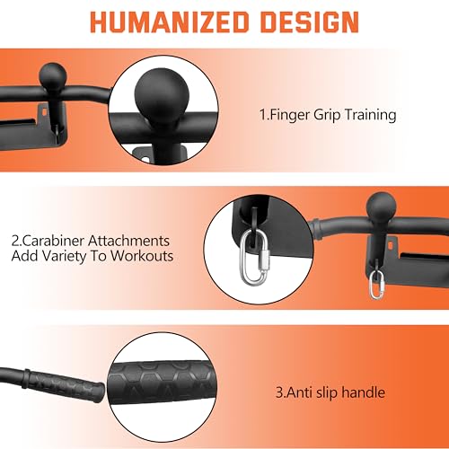 Wall Mounted Pull Up Bar - Heavy Duty Chin Up Bar, Pull-Up Bar for Garage, Joist, Wall Mount - Multifunctional Fitness Bar, Supports up to 600 Lbs - color: Black
