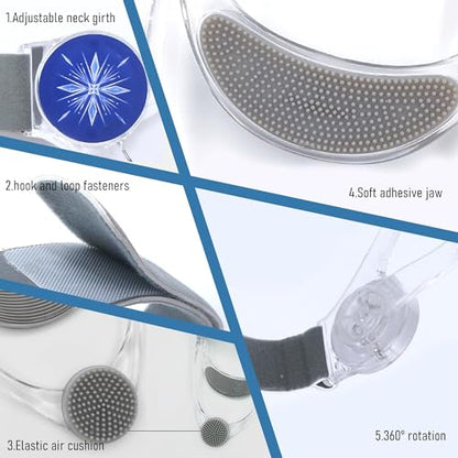360° Adjustable Neck Collar - Neck Support with Neck Stretcher | Cervical Collar Made of Plastic for Correcting Forward Head Posture and Relieving Neck Pain