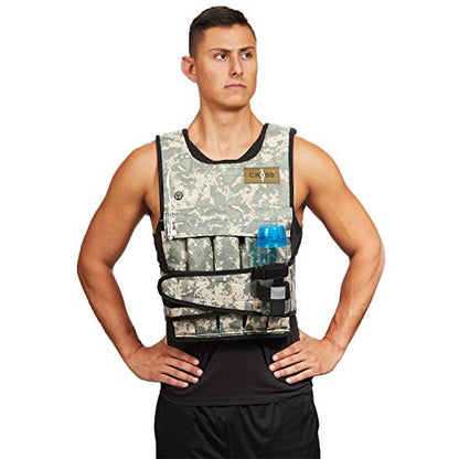 CROSS101 20LBS - 140LBS Adjustable Weighted Vest With Shoulder Pads Option for Men and Women - size: 50LBS WITH SHOULDER PADS