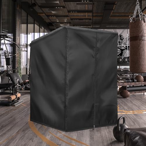 Squat Rack Cover with Waterproof Zipper, Protective Cover for Power Cage/Weight Lifting Rack/Weight Cage/Power Racks for Home Gym Equipment Storage-Indoor & Outdoor Use