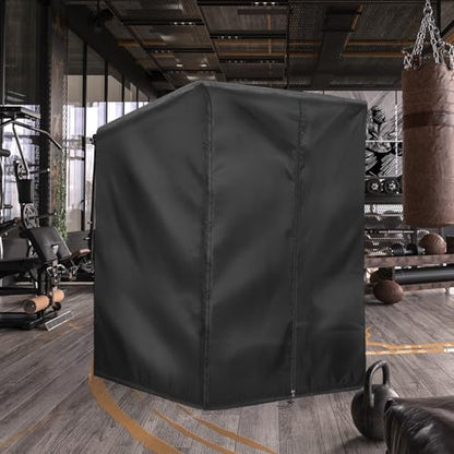 Squat Rack Cover with Waterproof Zipper, Protective Cover for Power Cage/Weight Lifting Rack/Weight Cage/Power Racks for Home Gym Equipment Storage-Indoor & Outdoor Use