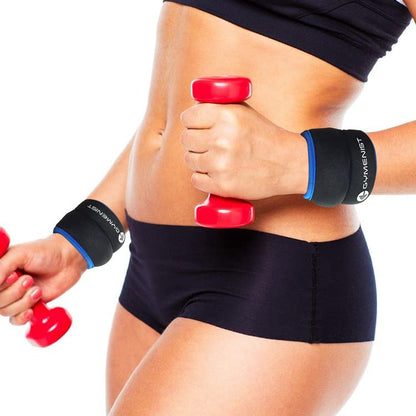 Wrist Weights Running Stylish Bracelet Pair of Weights Set of 2 Jogging Cardio Weight to Strengthen The Hands Forearm - style: 2 Lb (Black - Blue)