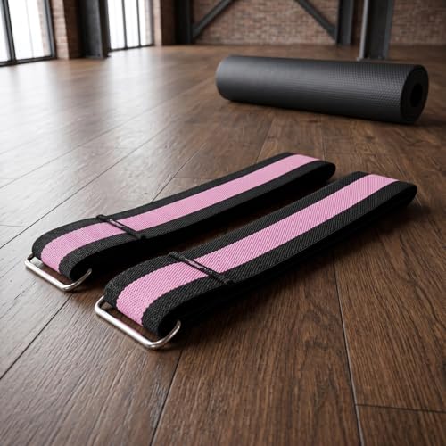 1Pair Resistance Training Bands Set, Adjustable Compression Straps for Lower Body Exercise, Glute Activation and Fitness Workout