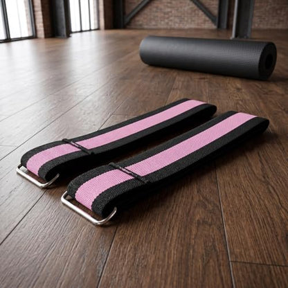 1Pair Resistance Training Bands Set, Adjustable Compression Straps for Lower Body Exercise, Glute Activation and Fitness Workout