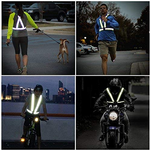 Reflective Vest Running Gear, 2-10Pack High Visible Safety VES - color: Green