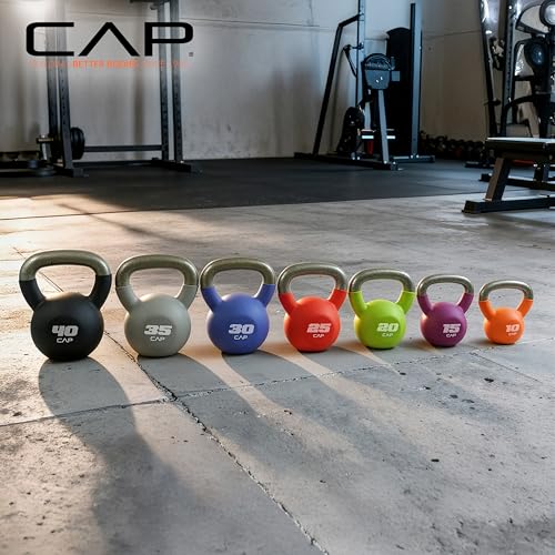 CAP Neoprene Coated Kettlebells - Multiple Sizes - size: 30 pounds