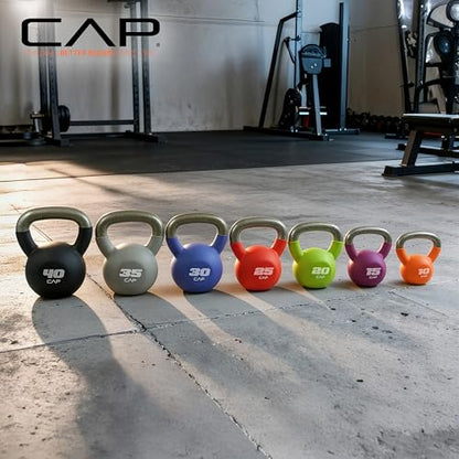 CAP Neoprene Coated Kettlebells - Multiple Sizes - size: 30 pounds
