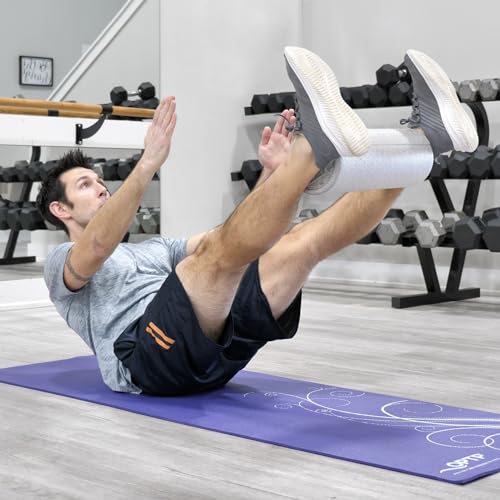 OPTP Silver AXIS Moderately Firm Foam Roller – Round, Silver, 18" x 6" - size: 18" x 6" Round