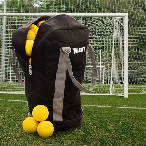 Velocity Heavy Duty Multipurpose Ball Bag with Durable Bottom - Holds up to 60-72 Balls - Ideal for Lacrosse, Baseball, Pickleball, Tennis & More