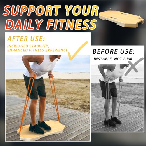 J Bryant Bamboo Resistance Band Workout Platform - Complete Set with Tube Bands, Handles, Bar & Loop Hooks for Full-Body Strength, Rehab, Mobility & Functional Training - style: Set A