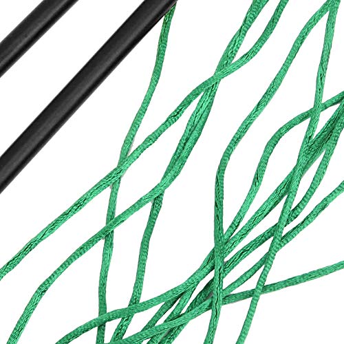 Golf Alignment Sticks, Fiberglass Swing Training Aids with Adjustable String Pegs for Putting Accuracy and Ball Position, Direction Practice Tool for Golfers - color: Black