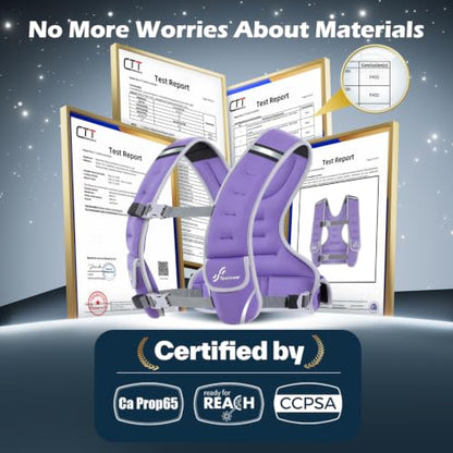 Sportneer Adjustable Weighted Vest Woman: 6-10lb/10-18lb Weighted Vests - color: Purple, size: 6-10 lbs