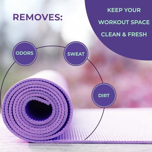 SwaytAway Fitness Mat Mist with Towel, 4oz Travel Size, 2 Pack, Lavender - size: 4 oz - 2 Pack