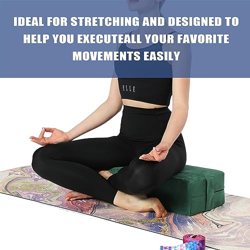 Aozora Yoga Bolster Pillow for Restorative Support & Meditation, Carry Handle & Strap Included, 8-Feet Length