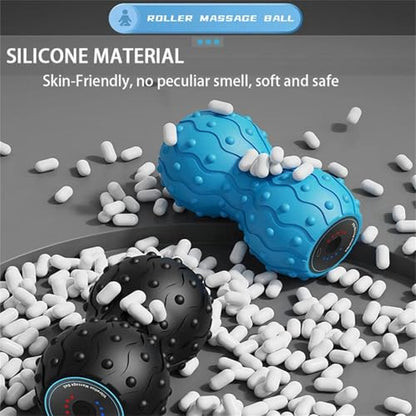 Rechargeable Vibrating Peanut Massage Ball – 5‑Gear Portable Foam Roller for Deep Tissue, Muscle Recovery, Yoga, Mobility & Full‑Body Relaxation,C - color: C