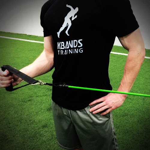 KB Powerbands Resistance Bands Set, Exercise Bands with Handles, Door Anchor, 2 Anchor Straps, Digital Training Downloads, Resistance Training, Physical Therapy