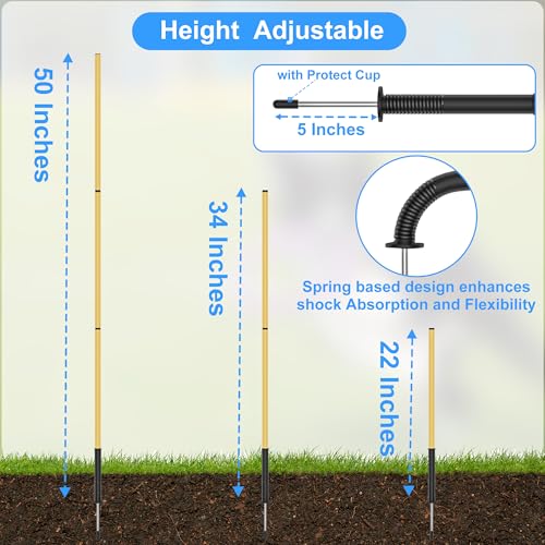 Football Training Cones Agility Soccer Cones, Indoor Outdoor and Festive Events Field Marker Agility Cones with 5 Adjustable Soccer Agility Training Poles - size: Hurdle Cone 5 Set With Nails
