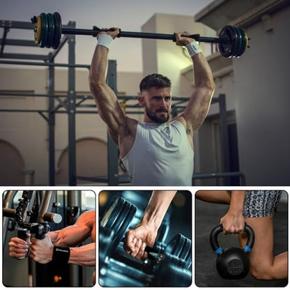12 Pcs Gym Grip Pads for Weight Lifting Workout, Lifting Grips, Hand Pads, Adjustable Neoprene Padded for Men Women Fitness Strength Training