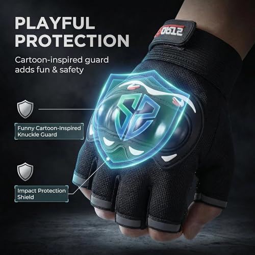Motorcycle Gloves for Men Women, Breathable TPU Protection, for Motorcycle Cycling ATV Riding Tactical Training Fitness Workout Black(OSFA or L)