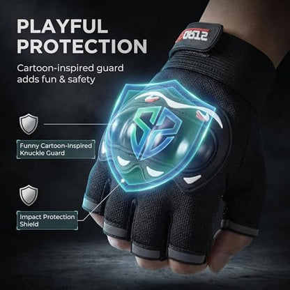 Motorcycle Gloves for Men Women, Breathable TPU Protection, for Motorcycle Cycling ATV Riding Tactical Training Fitness Workout Black(OSFA or L)