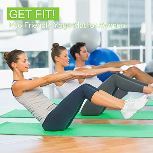 3 mm Thick Yoga Mat Bulk, Non Slip Exercise Workout Fitness Pad for Women Men, Gym Home Yoga Pilates, Easy to Clean, Sturdy PVC