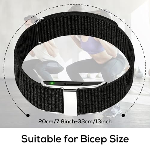 Nylon Biceps/Wrist/Arm/Ankle Bands Compatible with Hume Band 1.0 - color: Black