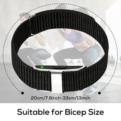 Nylon Biceps/Wrist/Arm/Ankle Bands Compatible with Hume Band 1.0 - color: Black