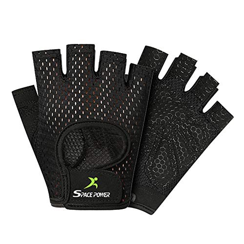 Workout Gloves - Lightweight Breathable Gym Gloves for Women & Men's Exercise - color: Black, size: Small