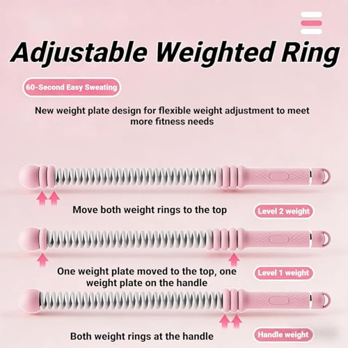 Adjustable Ropeless Battle Ropes 2026 New, Cordless Weighted Training Ropes for Home Gym, 3 lbs Heavy Duty Portable Cordless Battle Rope for Total-Body Sculpting, Cardio & Fat Burn, HIIT
