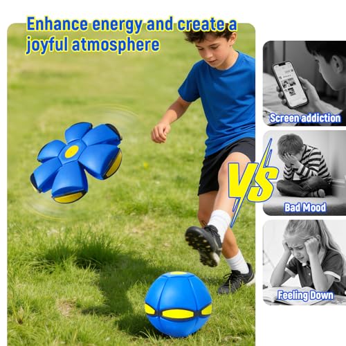 Magic Meta Ball, Magic Bouncing Ball, Two Modes to Switch Freely, Foldable, for Parent-Child Interaction, Indoor & Outdoor Use
