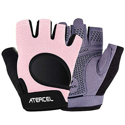 ATERCEL Weight Lifting Gloves Full Palm Protection, Workout Gloves for Gym, Cycling, Exercise, Breathable, Super Lightweight for Mens and Women