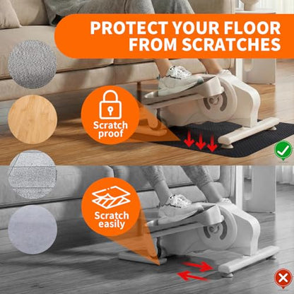 Double-Sided Rubber Non Slip Mat for Elliptical Machine, 24"x17" Anti Slip Mat for Vibration Plate & Stepper, Odorless & Durable - size: 23.6"L × 17"W x 0.12"Th